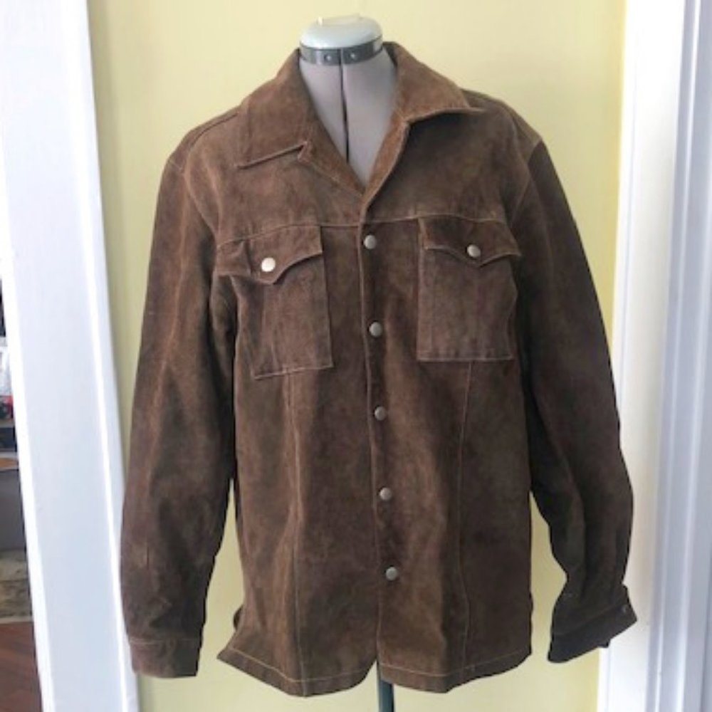 Men's Brown Suede (denim style) Jacket, Medium
